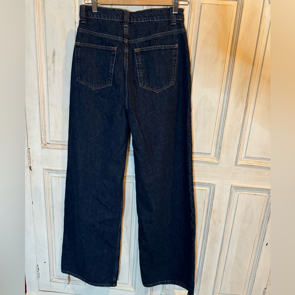 Reformation Miami pleated trouser Jean wide leg Tatum wash, size 27 - Picture 3 of 8
